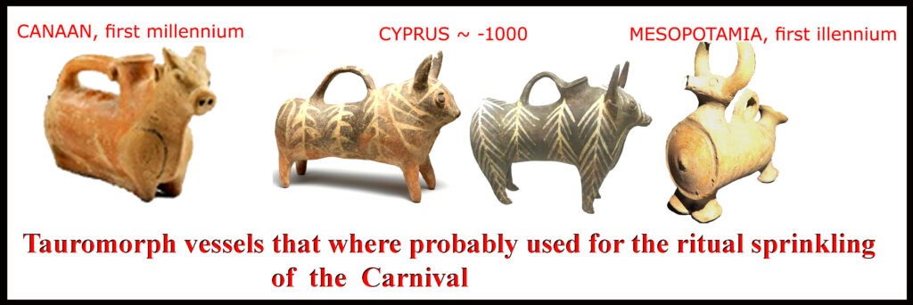 Tauromorphic vessels
Bull-shaped containers